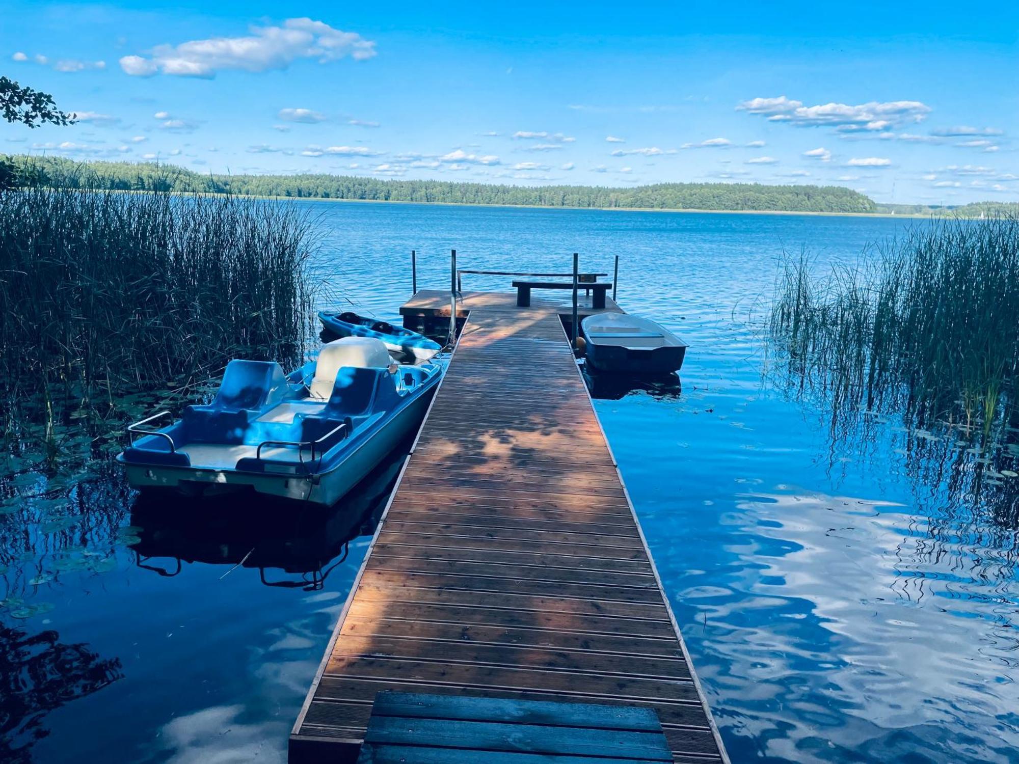 Dom Nad Jeziorem Mazury Pomost Segment 2 Giżycko Exteriér fotografie